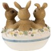 Clayre & Eef 6PR3839 Décoration Lapin 11x9x12 cm Marron - Beige