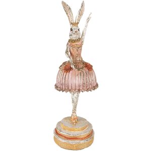Clayre & Eef 6PR3884 Décoration Lapin 11x11x35...