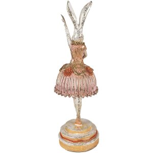 Clayre & Eef 6PR3884 Décoration Lapin 11x11x35...