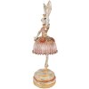 Clayre & Eef 6PR3884 Décoration Lapin 11x11x35 cm Rose - Beige