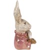 Clayre & Eef 6PR3887 Décoration Lapin Beige Rose 11x12x24 cm