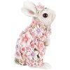 Clayre & Eef 6PR4881 Décor Lapin 16x13x25 cm Rose Polyrésine