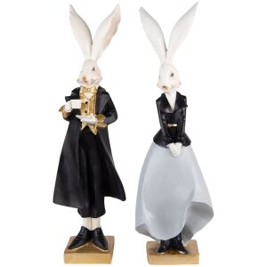 Clayre & Eef 6PR4889 Décoration Lapin 14x12x47...