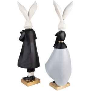 Clayre & Eef 6PR4889 Décoration Lapin 14x12x47...