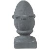 Clayre & Eef 6TE0476 Décoration Pomme de pin 11x11x21 cm Gris