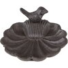Clayre & Eef 6Y5285 Mangeoire pour oiseaux Ø 14x5 cm Marron Mangeoire pour oiseaux Coquillage