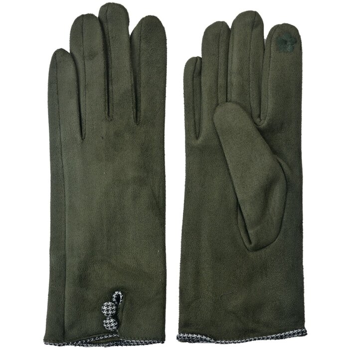 Clayre & Eef JZGL0036GR Gants dhiver 8x24 cm vert vert