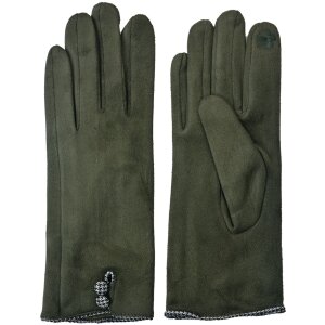 Clayre & Eef JZGL0036GR Gants dhiver 8x24 cm vert vert