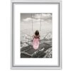 Hama cadre plastique Swing 50x70 cm argenté