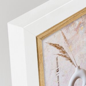 ZEP cadre double Ayas blanc 2 photos 13x18 cm cadre en bois 41x15,5 cm paysage