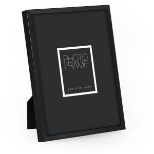 Cadre photo ZEP aluminium John 10x15 cm noir profilé bloc avec potence