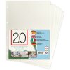 ZEP feuilles dintercalaires autocollantes 20 feuilles DIN A4 blanc
