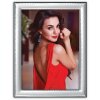 Cadre-portrait métallique ZEP Pesaro 10x15 cm argent brillant
