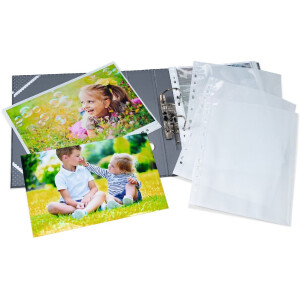 HERMA 7566 Fotophan format vertical blanc 20x30 cm 250 pochettes Archivage