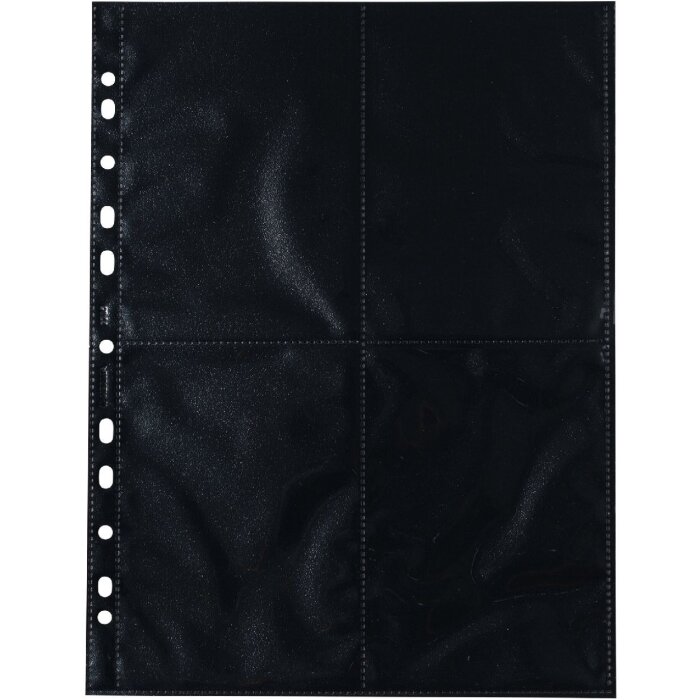 HERMA 7711 Fotophan Pochettes transparentes pour photos 10x15 cm de haut noir 250 pochettes