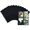 HERMA 7711 Fotophan Pochettes transparentes pour photos 10x15 cm de haut noir 250 pochettes