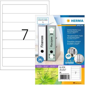 HERMA 10739 Étiquettes classeur A4 192x38mm...