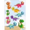 HERMA 15486 Magic Sticker Petits dinos, set de films à paillettes
