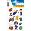 HERMA 15487 Autocollant décoratif Pilote avion et accessoires Set