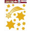 HERMA 15545 Set décorations de fenêtre Noël étoiles or 44 pièces