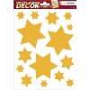 HERMA 15545 Set décorations de fenêtre Noël étoiles or 44 pièces