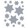 HERMA 15547 Set décorations de fenêtre Noël étoiles argentées 45 pièces