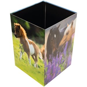 HERMA 19741 Corbeille à papier Design chevaux de prairie Carton 22x31.5cm