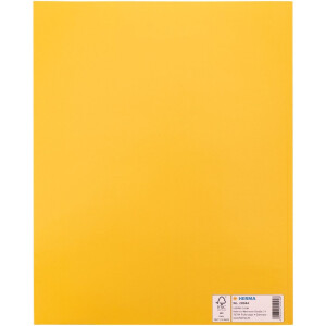 HERMA 20044 Protège-cahier Carton Quart jaune avec zone décriture