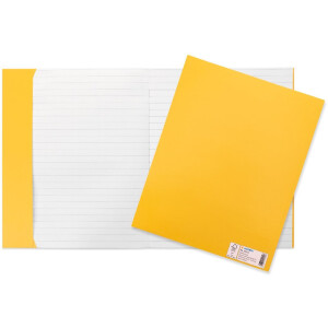 HERMA 20044 Protège-cahier Carton Quart jaune avec zone décriture