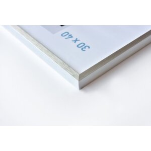 Cadre photo en aluminium Nielsen C2 structure argent mat 40x50 cm