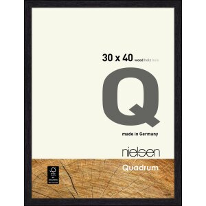 Nielsen Quadrum cadre en bois 30x40 cm noir corbeau verre...