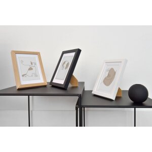 Cadre photo en bois Nielsen Skava noir 50x70 cm Passepartout 40x60 cm