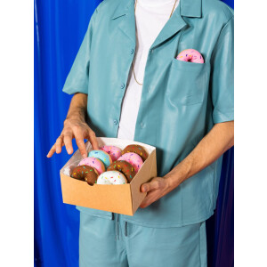 EatMySocks paquet de 4 chaussettes longues Joes Donuts