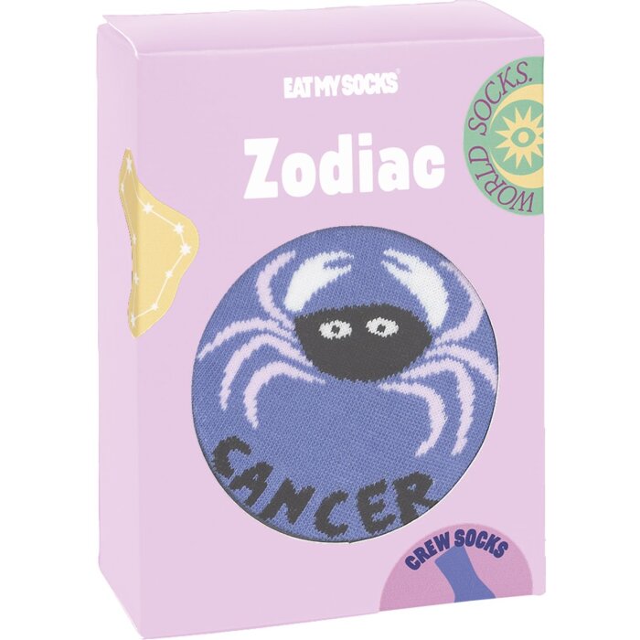 EatMySocks Zodiac Creww Chaussettes Cancer 1 paire Coton Multicolor