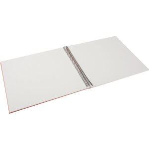 Goldbuch album à spirales Bella Vista saumon 34x30 cm 40 pages blanches carton photo