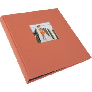 Goldbuch Album photo Bella Vista saumon 30x31 cm 60 pages noires toile