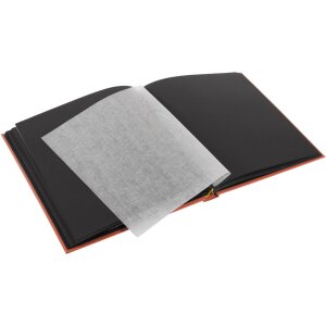 Goldbuch Album photo Bella Vista saumon 30x31 cm 60 pages noires toile