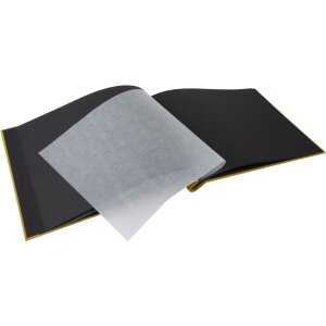 Goldbuch album à vis Bella Vista moutarde 39x31 cm 40 pages noires