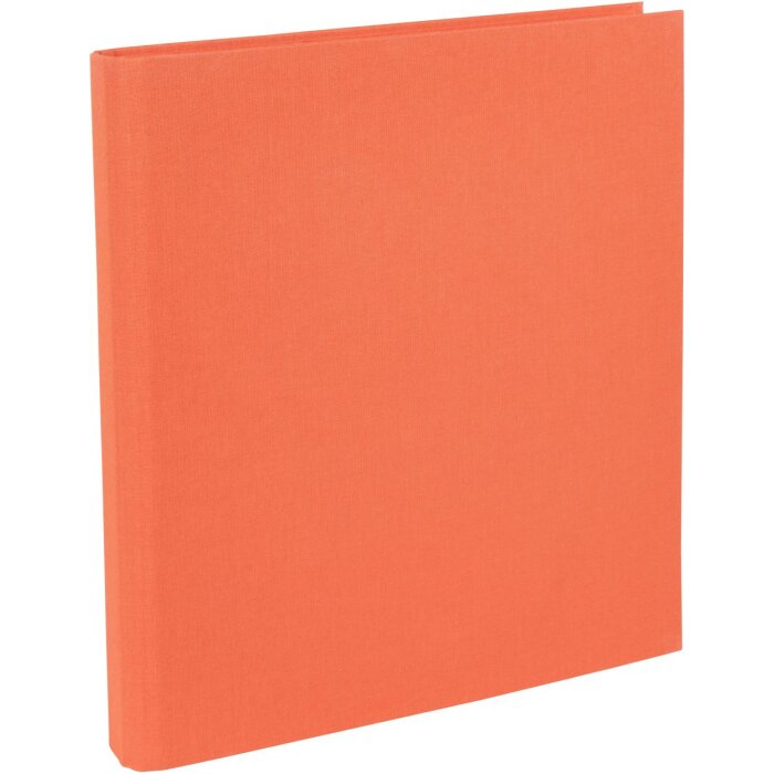 Goldbook classeur à anneaux A4 Bella Vista saumon 26x32 cm reliure en lin 4 anneaux