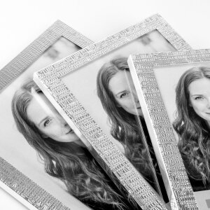 Walther Aluminium Cadre photo Mirja 13x18 cm argent brillant