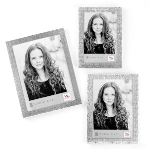 Walther Aluminium Cadre photo Mirja 13x18 cm argent brillant