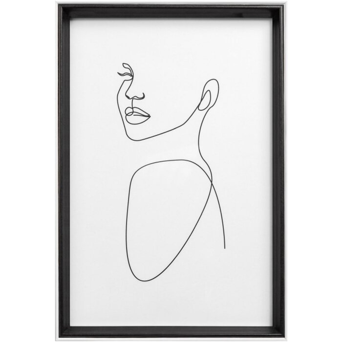 Walther cadre en bois Silhouette 20x30 cm noir MDF profil verre clair