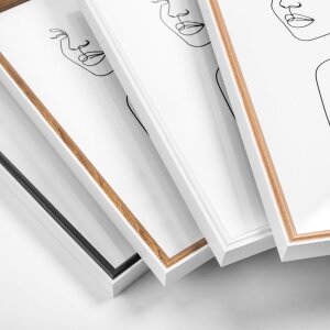 Walther cadre en bois Silhouette 20x30 cm noir MDF profil verre clair