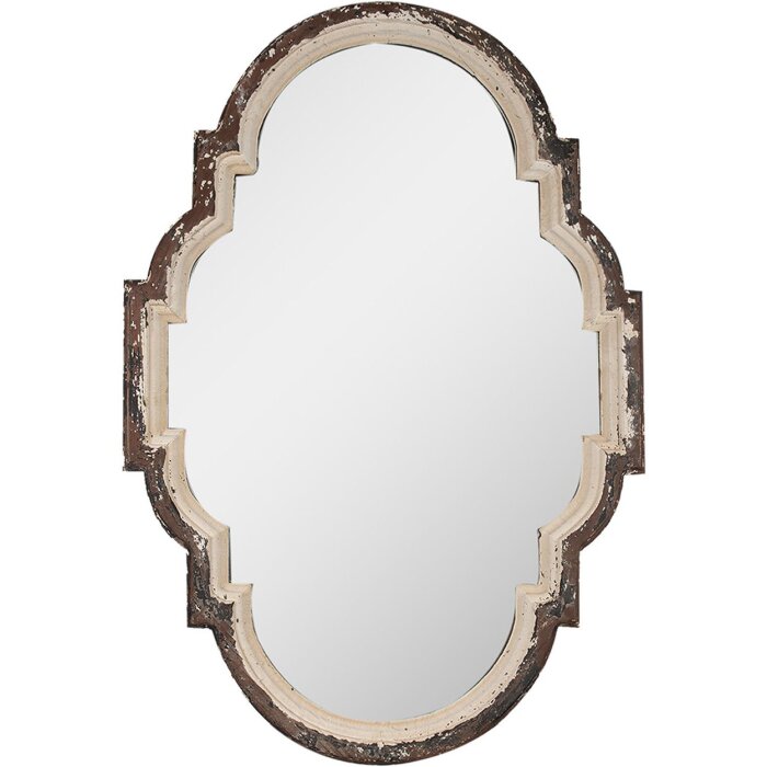 Clayre & Eef 52S300 Miroir mural brun beige 63x4x91 cm