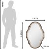 Clayre & Eef 52S300 Miroir mural brun beige 63x4x91 cm