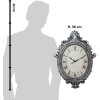 Clayre & Eef 5KL0236 Horloge murale Beige argenté 56x6x76 cm - 1xAA