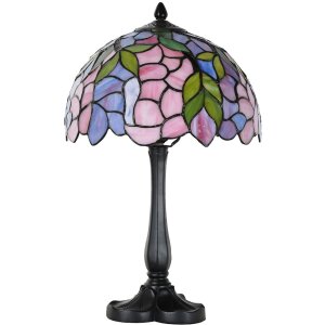 LumiLamp 5LL-6308 Lampe de table Tiffany rose Ø...