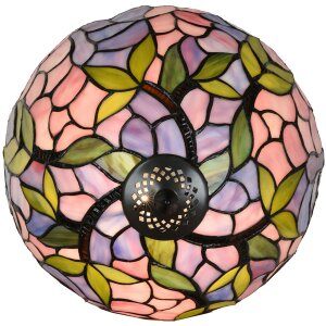 LumiLamp 5LL-6308 Lampe de table Tiffany rose Ø 30x50 cm E27-max 1x60W