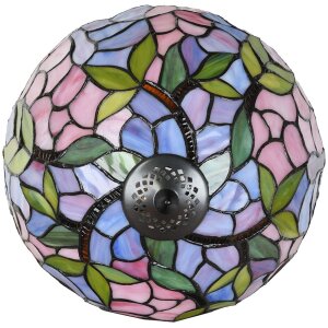 LumiLamp 5LL-6308 Lampe de table Tiffany rose Ø 30x50 cm E27-max 1x60W