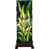 LumiLamp 5LL-6310 Tiffany lampe de table vert 18x18x45 cm E27-max 1x60W